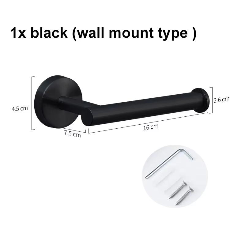 Stainless Steel Toilet Paper Holder – Wall Mount Punch Installation Roll Tissue Dispenser for Bathroom Kitchen and Washroom