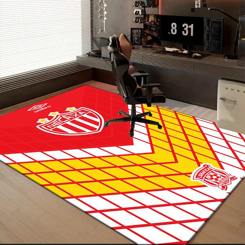 Soccer Player Printed Office Carpet Chair Cushion Entryway Rug, Rugs for Living Room, Bedroom Christmas gifts