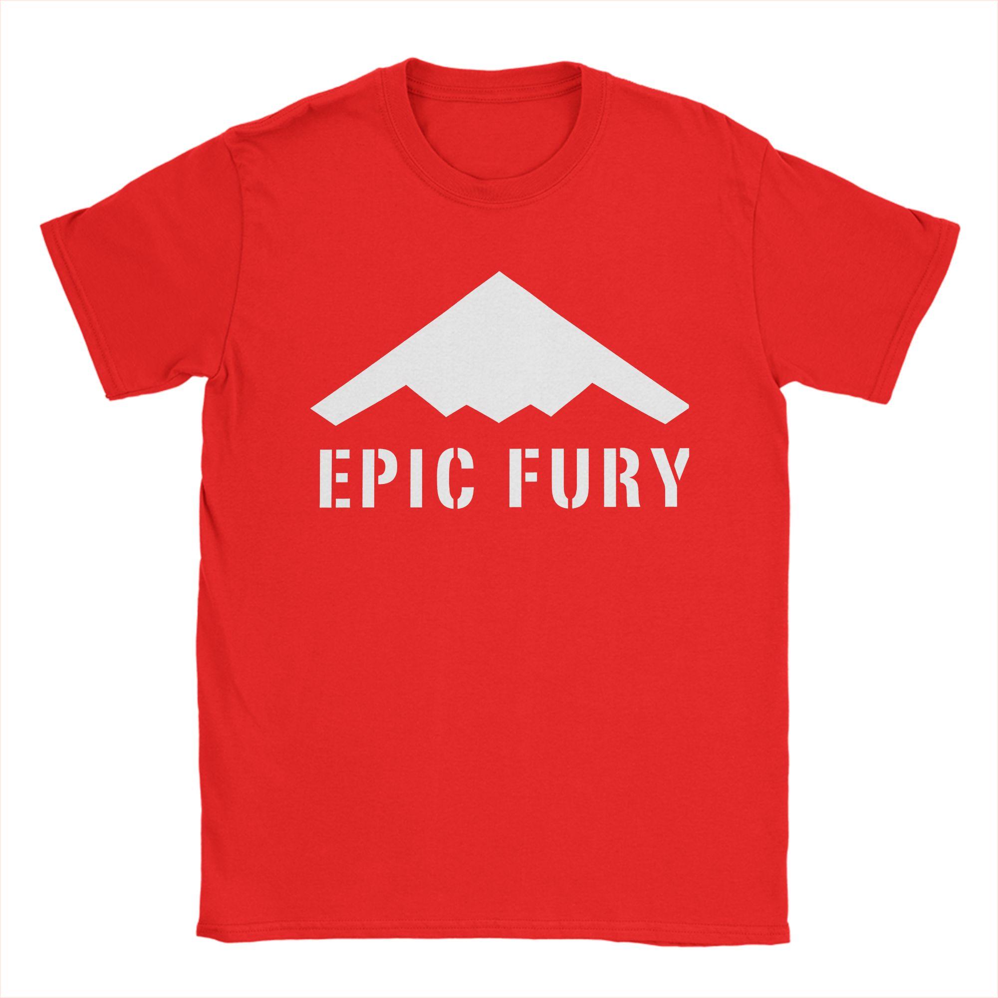 Awesome Operation Epic Fury Graphic 2026 T-Shirt for Unisex Crew Neck 100% Cotton T Shirts  Short Sleeve Tee Shirt Adult Tops S