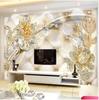 Wallpaper 3d Stereo Pearls And Jewels Wall Murals European Style Living Room Tv Sofa Background Luxury Murals