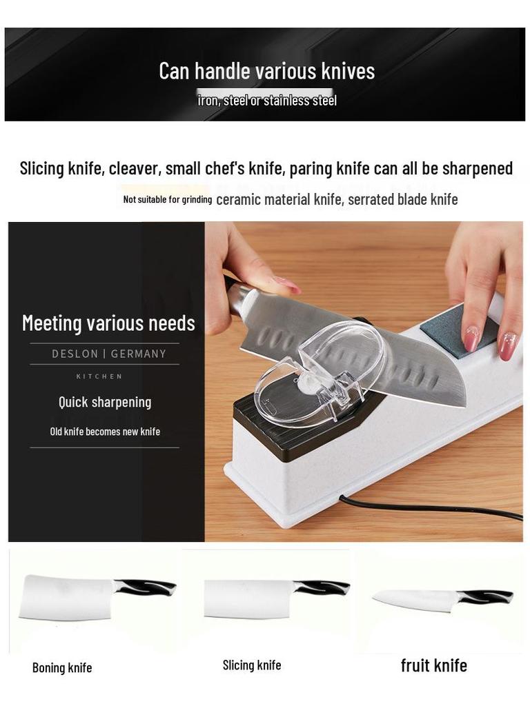 Zhenba Electric Knife Sharpener – Quick Household Whetstone Tool