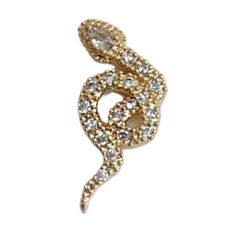 Snake Nails Art Charms Snake Nails Rhinestones Nails Charms Snake Shape Nails Art Decoration Nails Jewelry Accessories