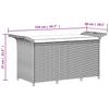 Garden Bench with Cushions Gray 116 x 46 x 57 cm Poly Rattan
