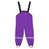 Kids Waterproof Rain Pants Windproof Mud Resistant Overalls Adjustable Straps Elastic Ankles Outdoor Protective Trousers