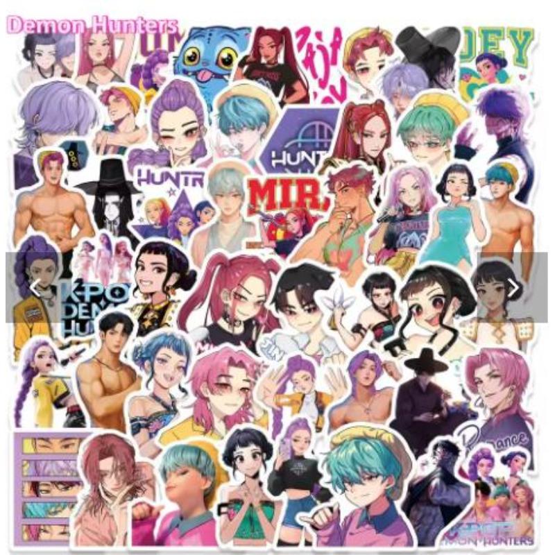 KPop Demon Hunters Party Invitation Card Anime Kids Birthday Greeting Card Single-Page Invitation Card Party Decoration gift