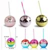 580ML Electroplated Ball Plastic Cup, Sparkling Bar Disco Glass, Household Water Cup