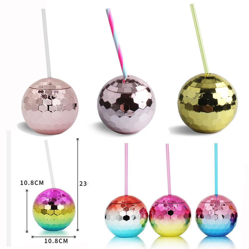 580ML Electroplated Ball Plastic Cup, Sparkling Bar Disco Glass, Household Water Cup
