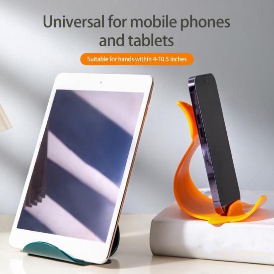 Handyhalter Kreative Form Universell Hohe Stabilität Glatte Kante Wiederverwendbar Walförmiger Handy-Ständer Tablet-Halter Bürobedarf