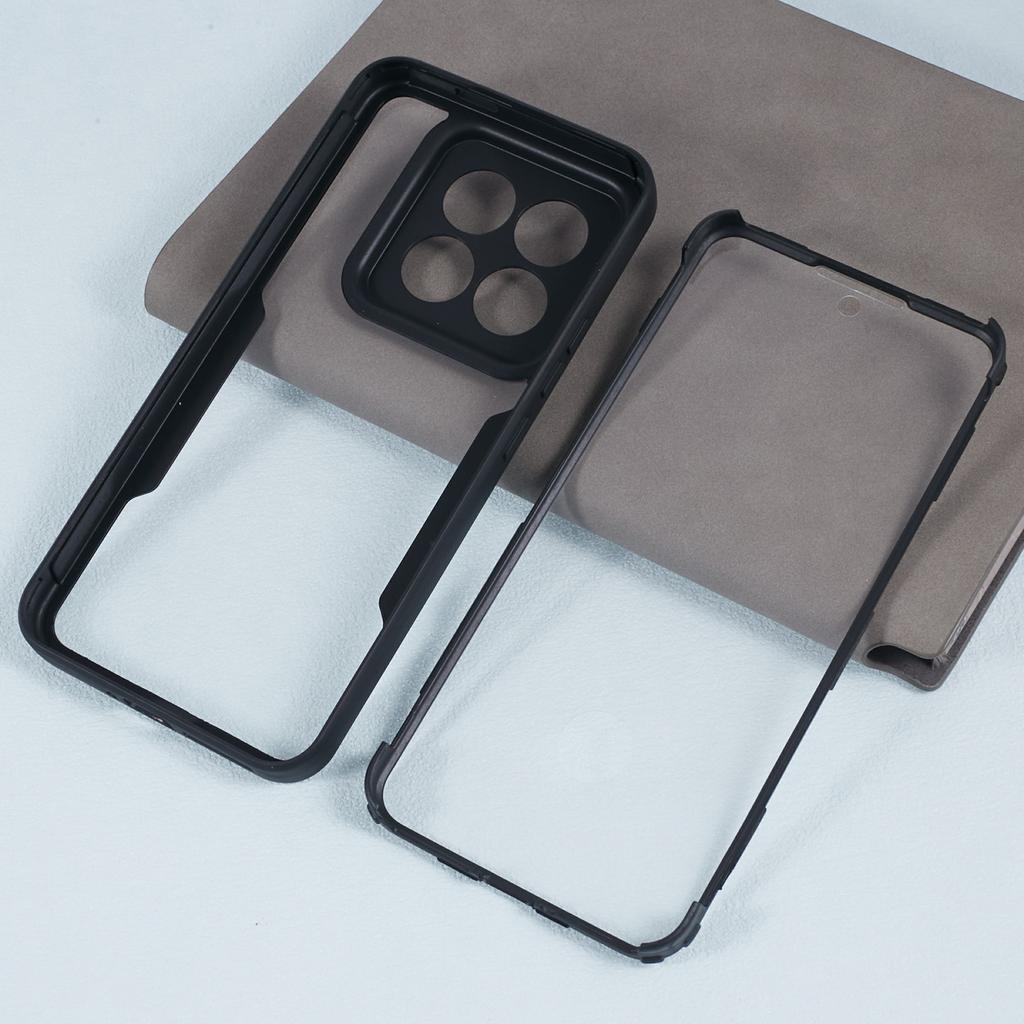 For Xiaomi 14 Pro Case Fully Wrapped Acrylic+TPU Phone Shell