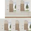 Kitchen Short Curtain Panel with Top, Light Filtering Polyester Privacy Panel and Trim Accent Style Window Drape