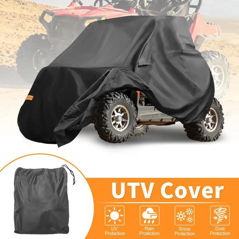 Polaris RZR Trail Sport/Ultimate için UTV Kılıfı Su Geçirmez Yan Yana Kılıf Dış Mekan Koruması 210D-PU 245*50*140cm