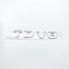 3D Stereoscopic TDV8 Chrome Black ABS Letters Emblem Car Rear Trunk Decoration Badge Sticker For SUV Car Accessories