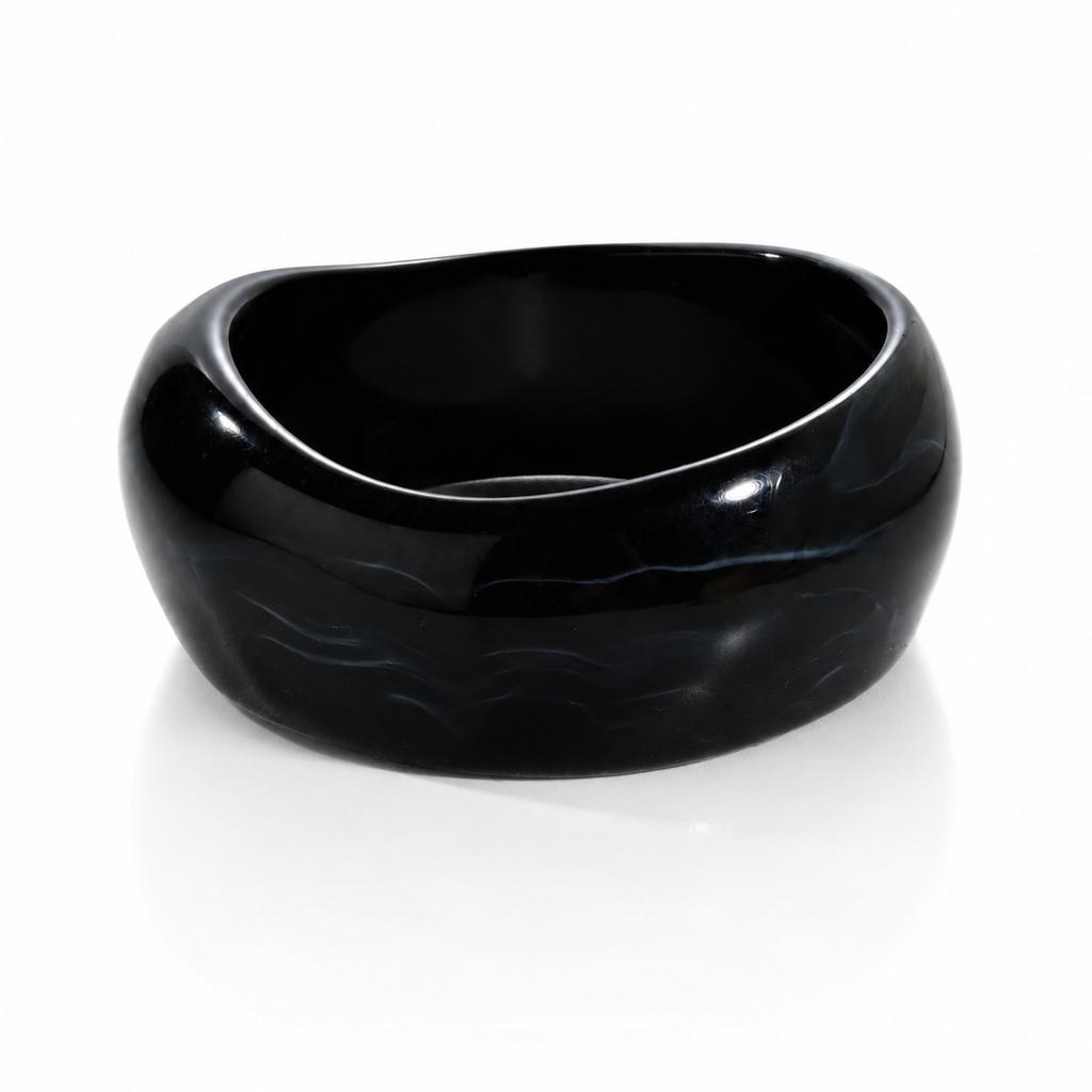 New wide version irregular resin bracelet female niche design smudging Japanese and Korean retro minimalist jewelry