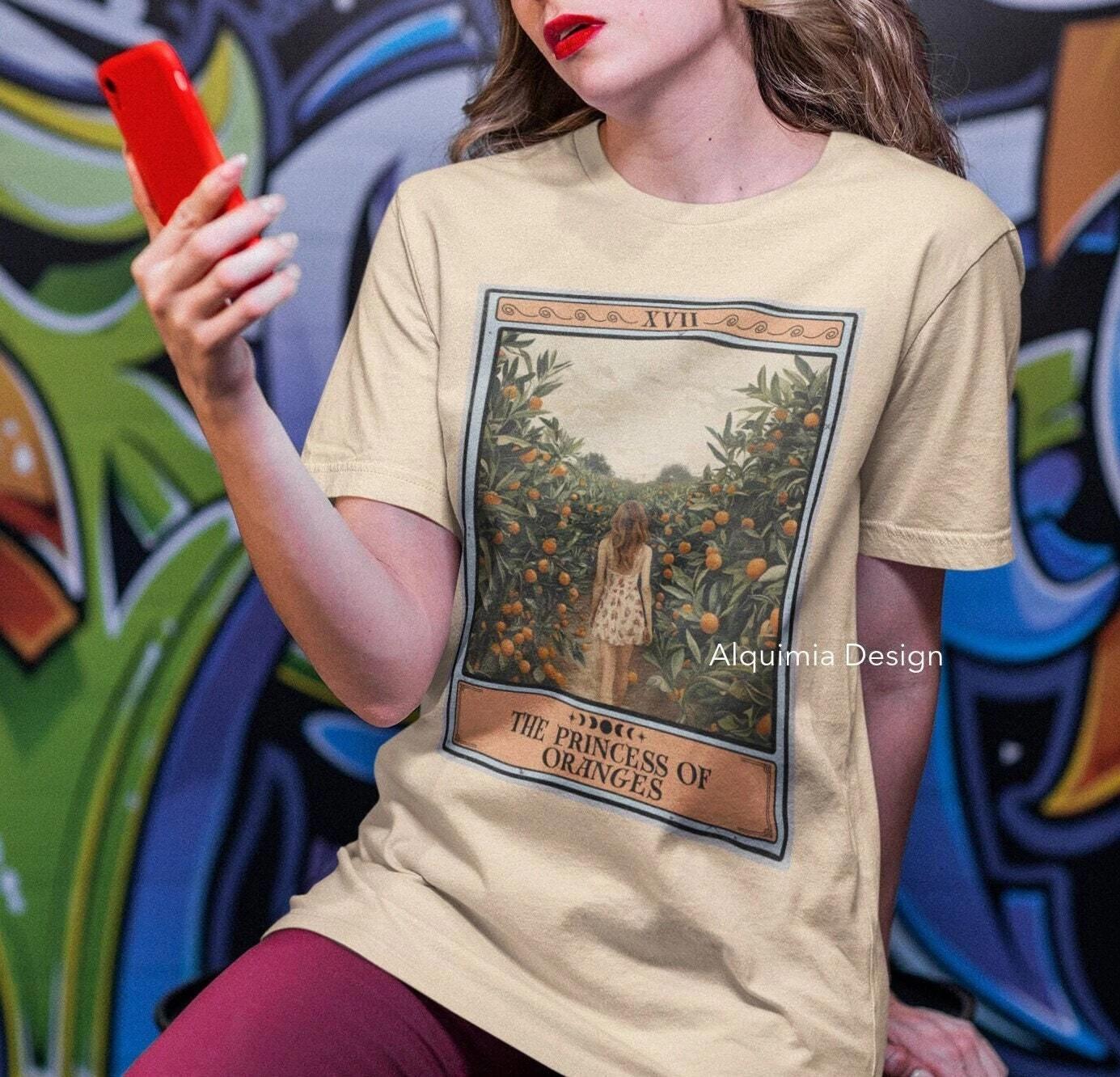 The Princess of Oranges Tarot Card Shirt, Orange Fruit Lover 3XL
