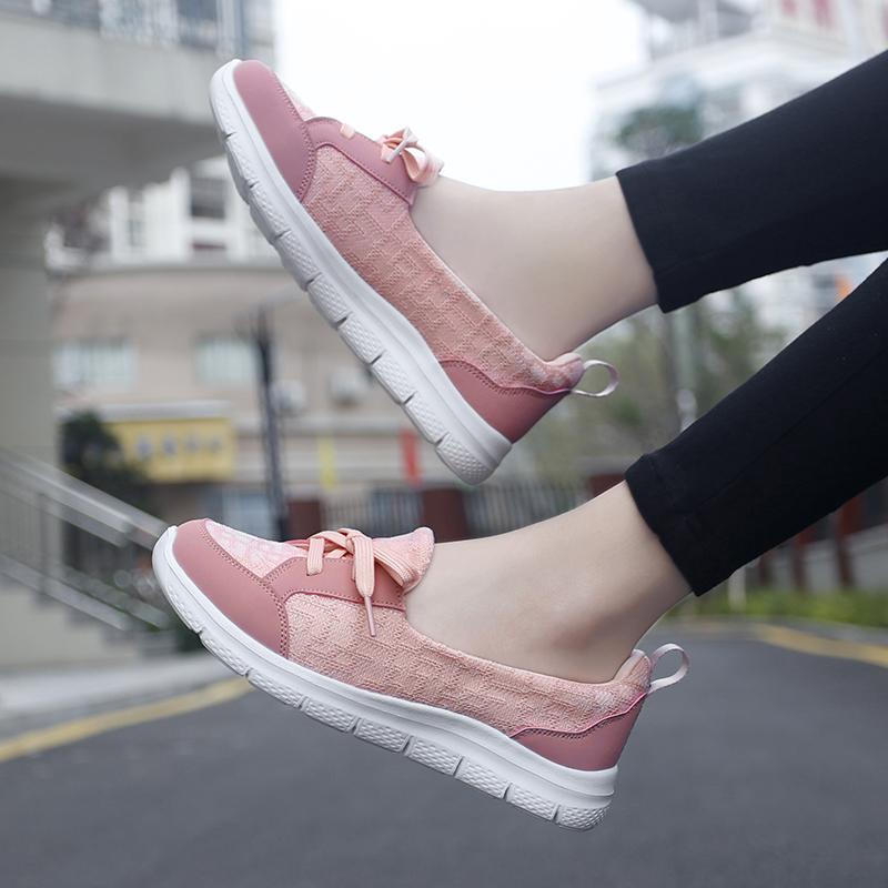 Women’s Summer Casual Outdoor School Student Shoes Lightweight Girls Sneakers Plus Size Slip on Shoes