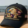 Trucker Hat Adjustable Us 250th Anniversary Cap Anniversary Tribute Hat Historic Embroidered Sunshade Cap For Patriotic Citizens