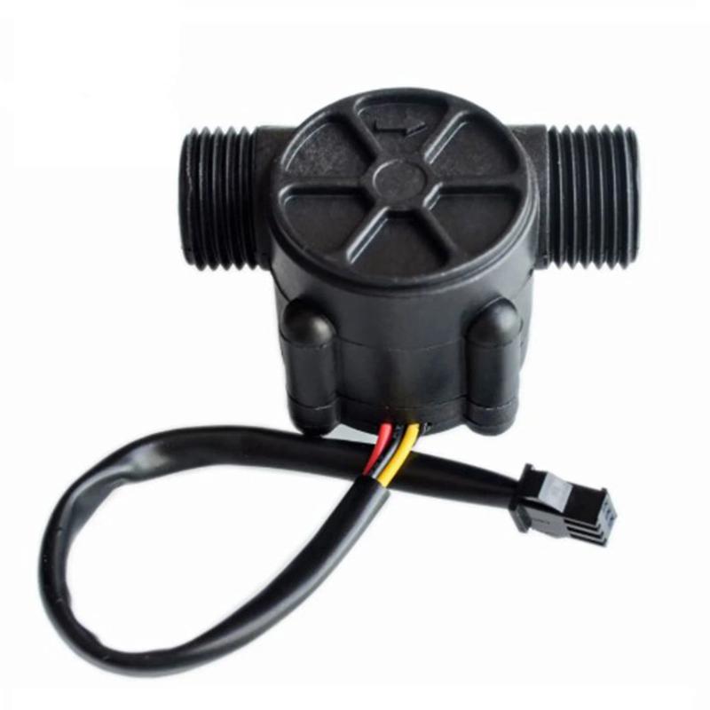 1Pcs Dc 5-18V Flowmeter Hall Flow Sensor Water Control Liquid Flow Sensor Switch 1-30L/Min 1.75Mpa 12V Water Flow Sensor