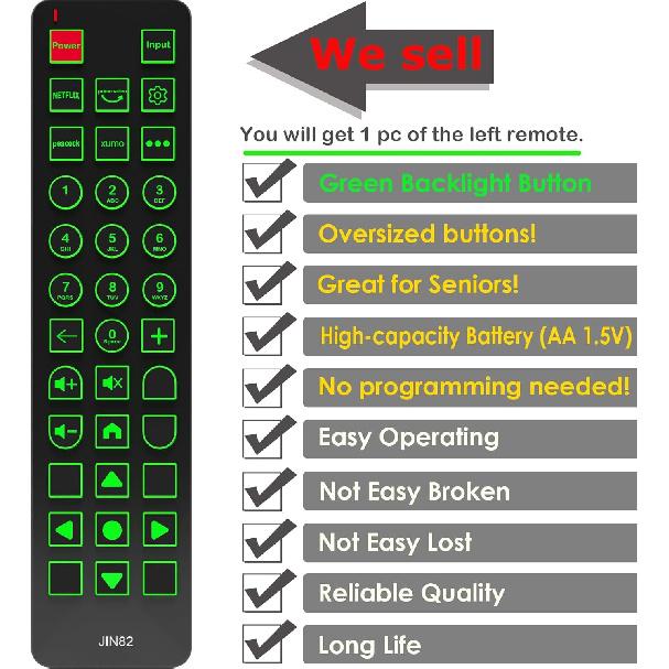 Replacement Remote Control for HisenseX UHD LED XClass TV 43A6GX 50A6G R34010BA00-00001 MG3-R34010 for Pioneer Xumo TV PN50-751-24U