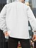 European & American Men's Plus Size Checkered Cardigan Shirt Jacket, 2025 Fashion, Long Sleeve