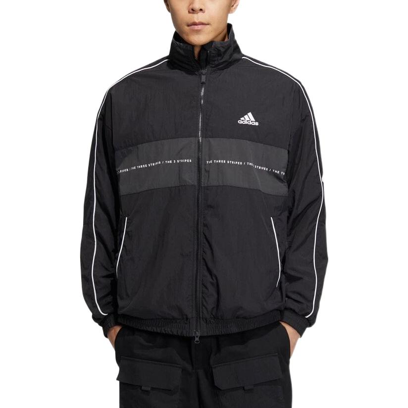 adidas Jackets Unisex Black Stand Collar Moderate Other IA9425