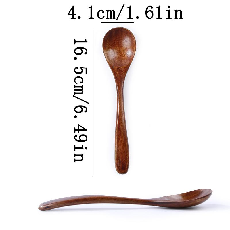 Japanischer Natürlicher Holzlöffel Lang Honig Rührlöffel Baby Esslöffel Trink Breilöffel Haushalts Geschirr Zubehör