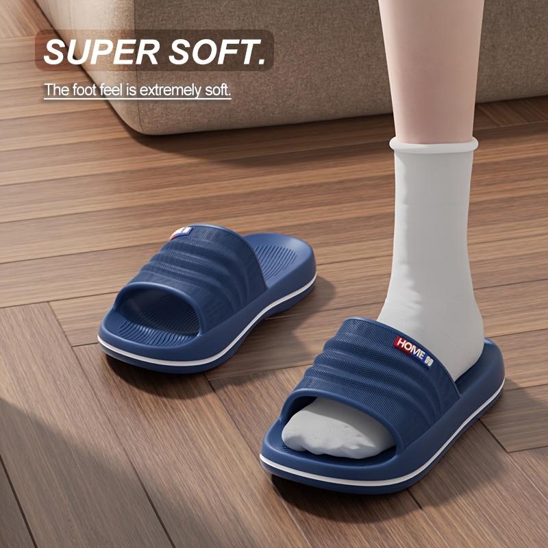 Men's EVA Thick Sole Non-Slip Indoor Slippers Breathable Lightweight Comfortable for Home Slippers Bathroom Durable Slipresistant Slippers