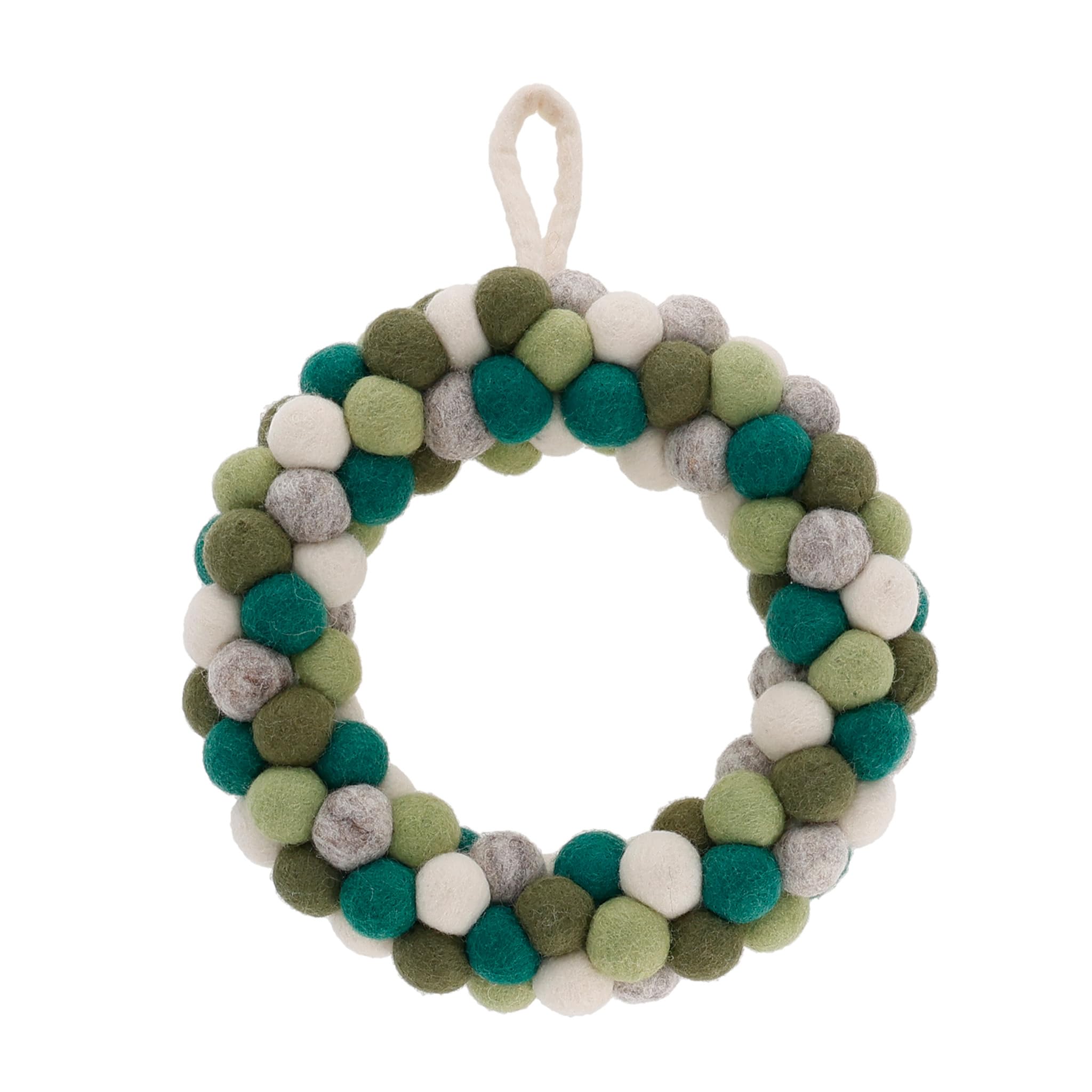 Marushin Nepalese Pocopoco Fair Trade 0395023200 Wreath, Green, Handmade, Product,