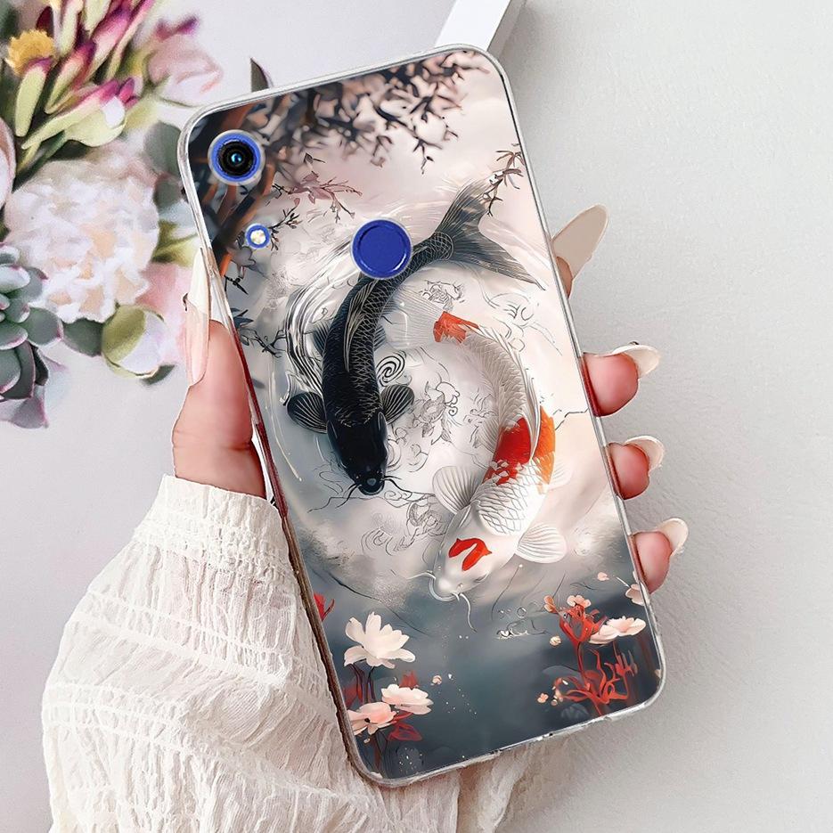For Huawei Honor 8A Prime Case JAT-LX1 Cute Cat Butterfly Painted Cover Soft Silicone Case For Honor 8C 8X Honor8C Honor8X Shell