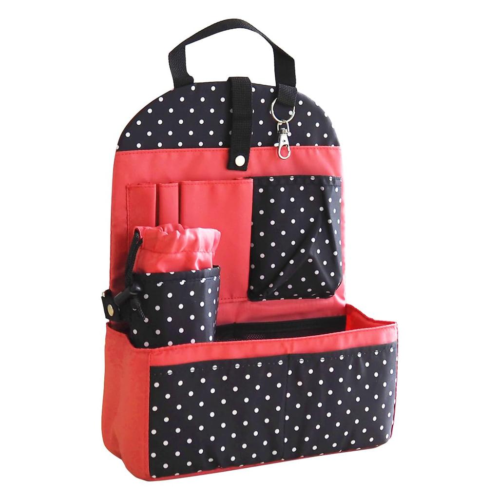 AtFirst Backpack In Plain AF7109 Pocket, Dot, Black,