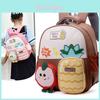 Childrens Oxford Cloth Backpack With Fruit Pineapple Pattern For Kindergarten Preschool