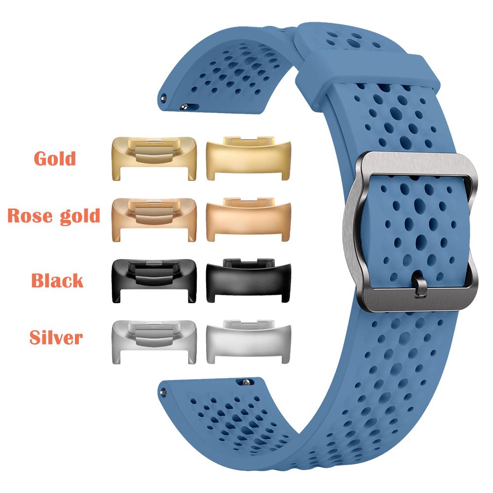 Cinturino Classico Adatto per Fitbit Charge 6 Traspirante Morbido Cinturino in Silicone per Charge 5/Charge6 Sport Cinturino Impermeabile Correa