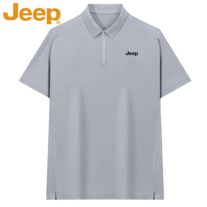 JEEP Men s Summer Loose-Fit Polo Shirt XL