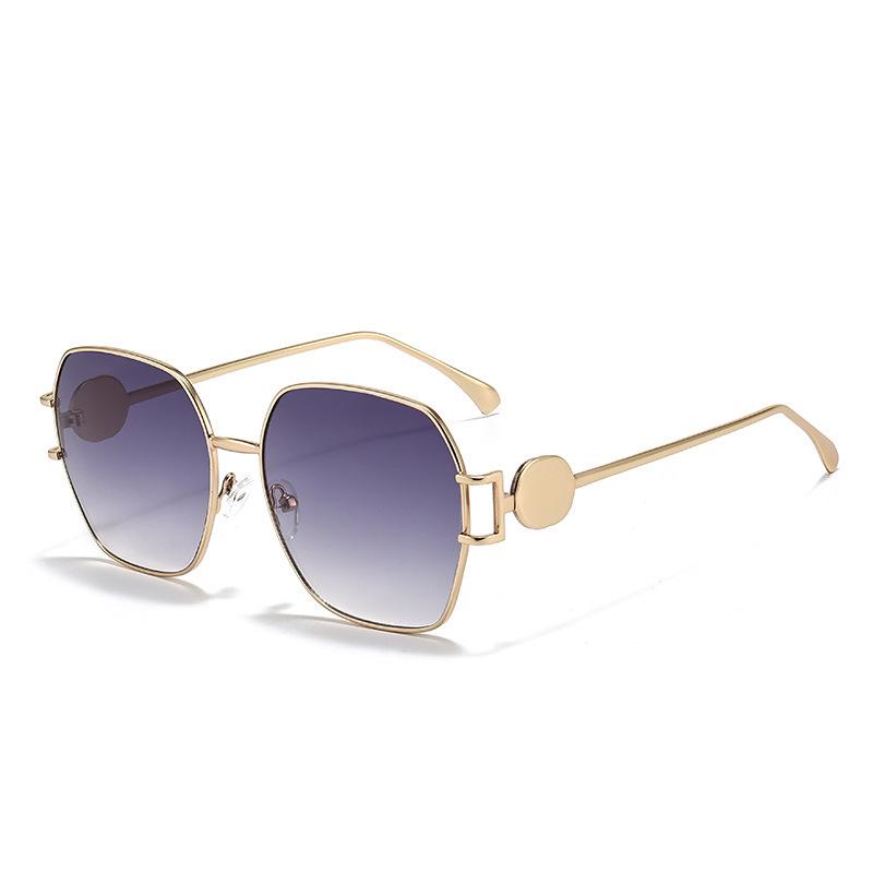 

Large Frame Stainless Steel Sunglasses Fashion Round Standard Women S Party Sunglasses Uv400 Square Metal Sunglasses 58-18-136
