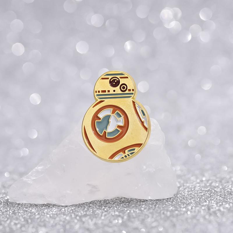 Cartoon Alien Geometric Brooch Creative Launcher Shape Badge Pin Backpack Clothes Decoration