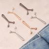 4Pcs Multi-Purpose Polished Iron Garment Clips, Secure Fastening & Stylish Decorative Accessory