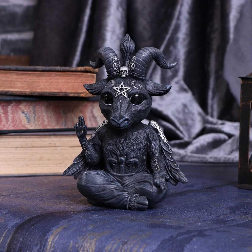 Halloween Magic Kitten Resin Ornaments: Animal Sculptures for Tabletop Decorations
