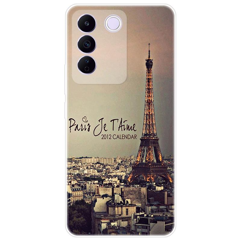 For Vivo V27e V 27e Case Soft Silicone Back Cover Cartoon Phone Case Diversification