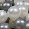 Toy Balls Ø7cm 25pcs Pearl, Silver