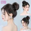 Synthetic Curly Straight Hair Messy Buns Female Hair Rings Fluffy Hair Pans Invisible Natural Seamless Donut Chignon Accessories