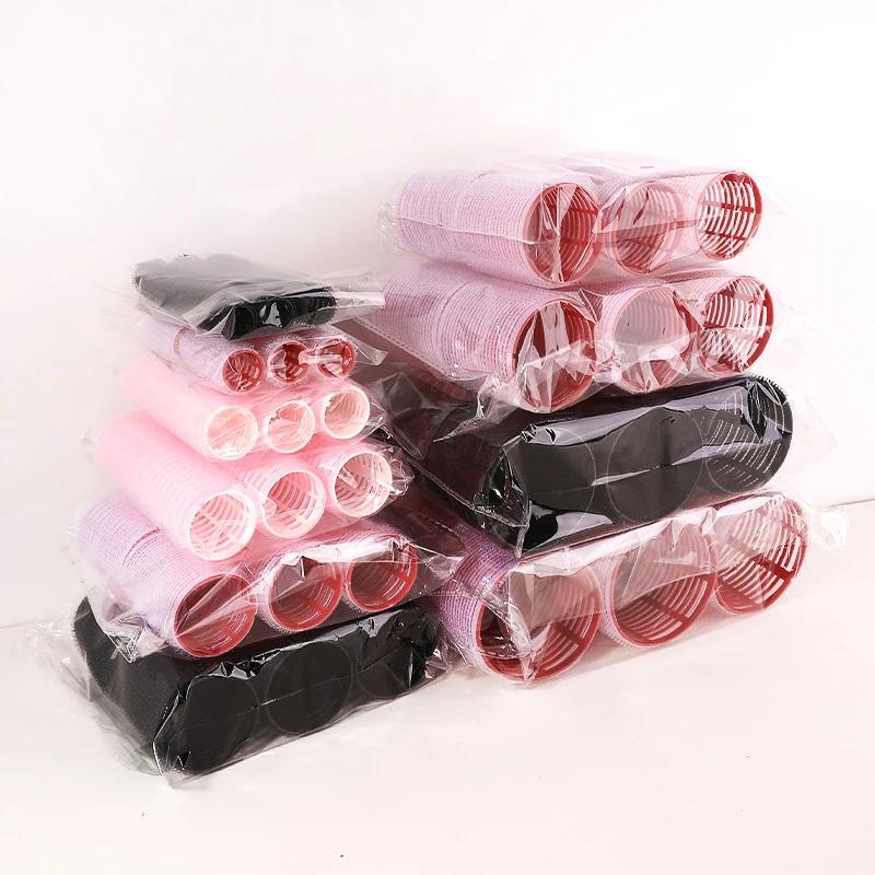 6Pcs  Hair Rollers Heatless Curlers No Heat Hair Bangs Volume Salon Hairdressing Curlers Sticky Hair Styling Tool