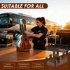 Multi Guitar Storage Rack Wooden Guitar Display Stand 3 Tier Floor Standing Bass Storage Rack Vintage Electric Guitar Organizer