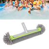 17.5 Inch Pool Brush Head, Wall, Floor, Corner and Tile Brush with 7 Rows of Premium Nylon  , Aluminum Frame with EZ Clip for Pools and