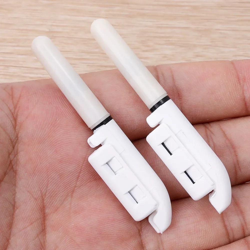 10Pcs Night Fishing Rod Tip Lights with 10Pcs CR425 Batteries LED Glow Stick Bite Alarm Indicator Light for 1.8-2.7mm Rod Tip