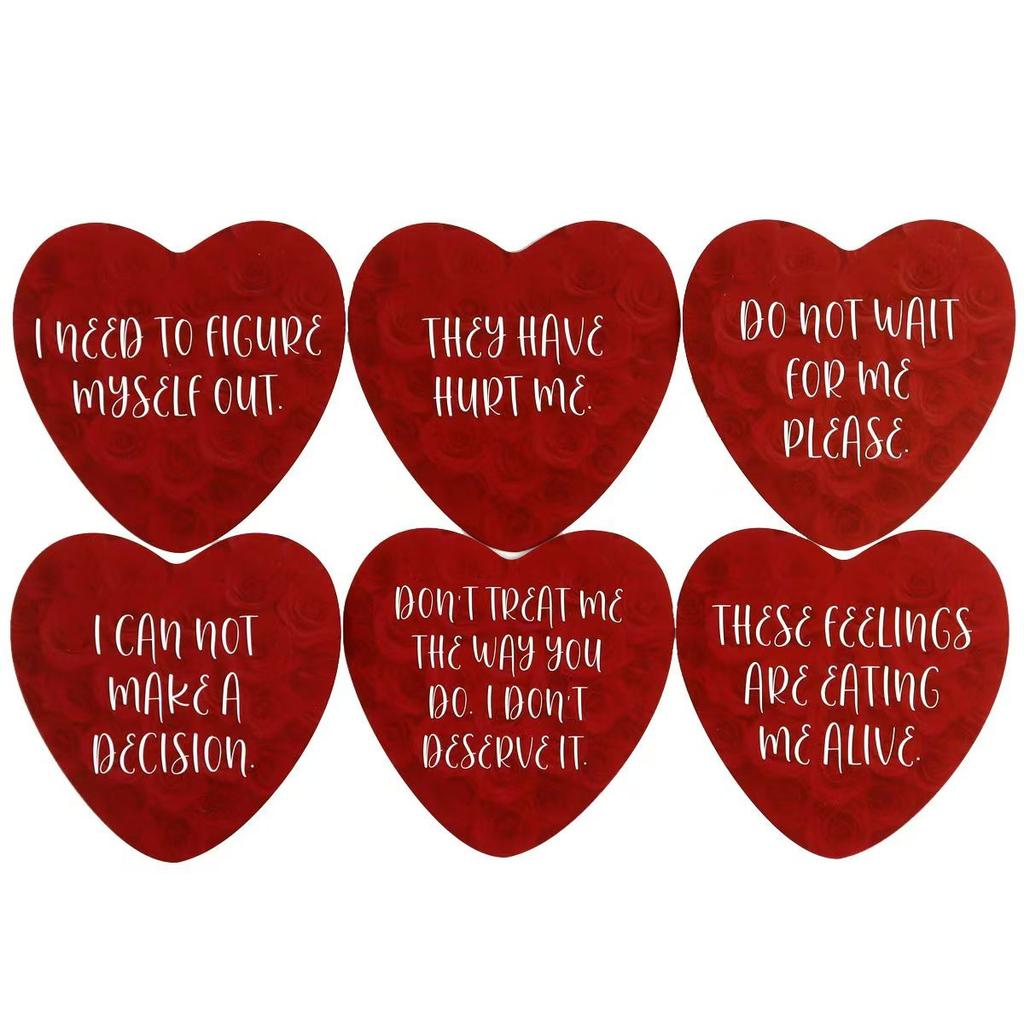 8.5*8.5cm Heart-shaped Oracle Cards for Lovers 79 Pcs Cards Lover's Oracle Deck