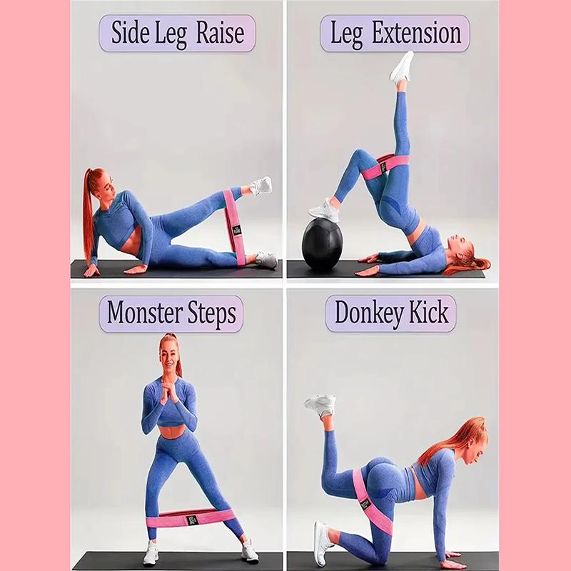 Elastisches Kniebeugen-WiderstandsbandGesäß Fitness Rallye-BandYoga Dehnungs-Trainingsband Hüftwiderstandsbänder