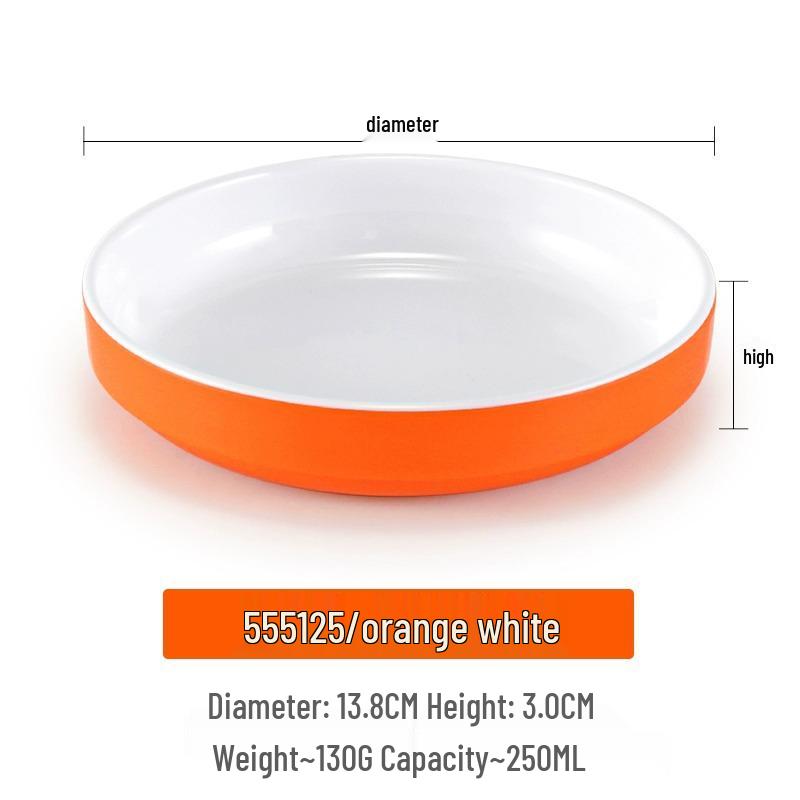Small Melamine Bowl - Imitation Porcelain, Round Plastic Plate for Dipping Sauce or Snacks, Ideal for Commercial Use