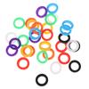 32X Bright Colors Hollow Silicone Key Cap Covers Topper Keyring Gift
