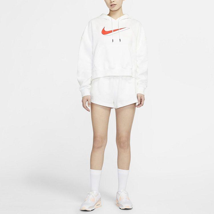 Nike Sweatshirts Women's White Hooded Moderate Regular DJ1075-100