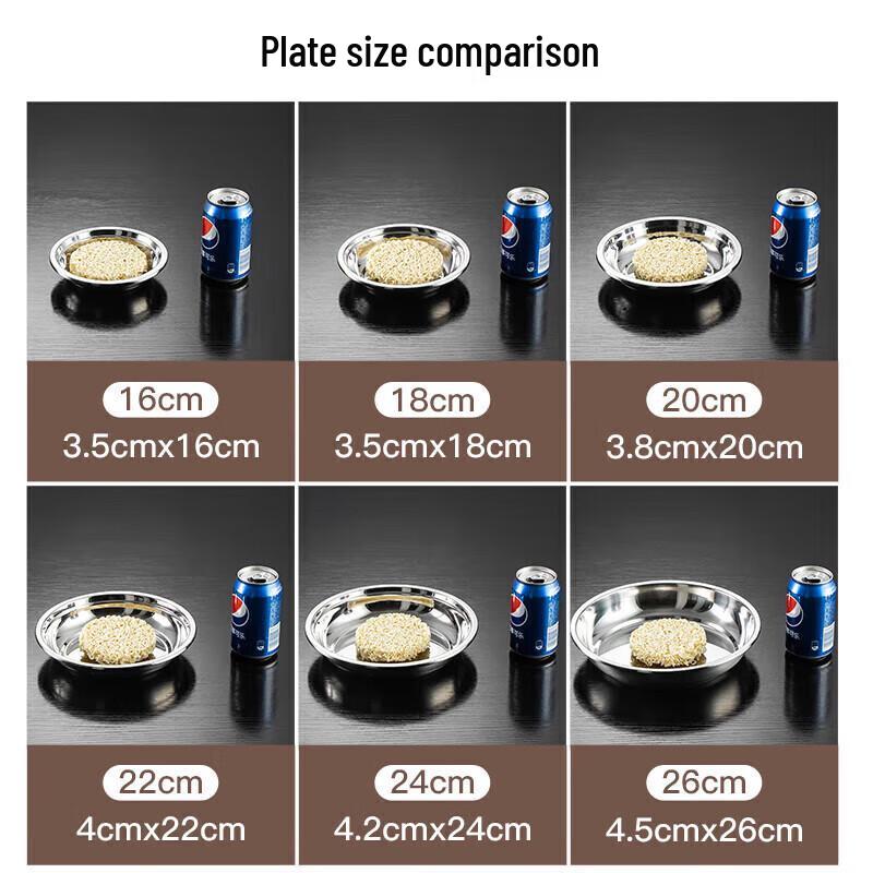 MAXCOOK Thickened 304 Stainless Steel Plate