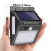 LED Solar Light Sensor Wall Lights 100pcs LED Beads IP65 Waterproof Solar Powered PIR Motion Sensor Energy Saving Night